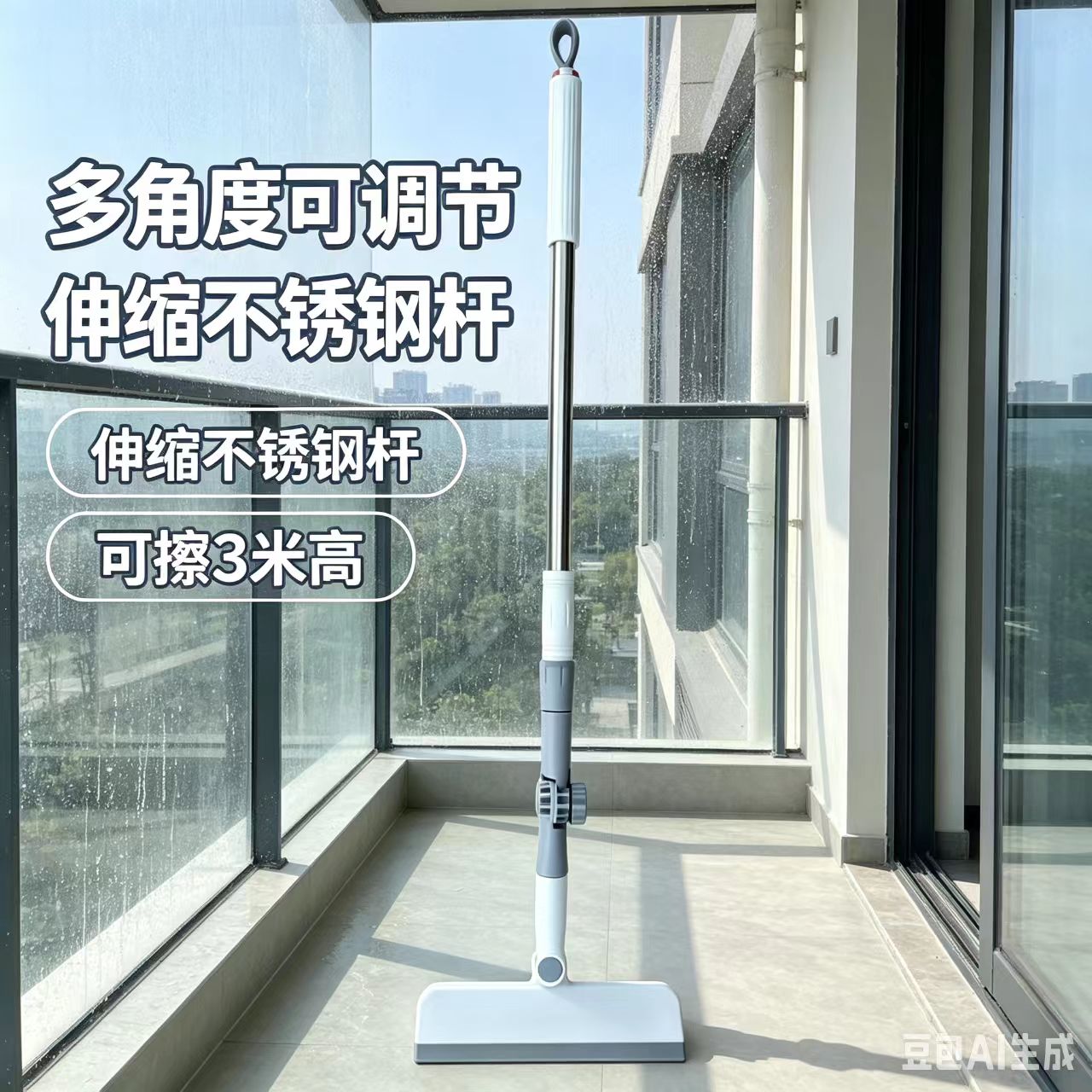 万向玻璃擦窗器可伸缩玻璃擦S 到手价¥16.80