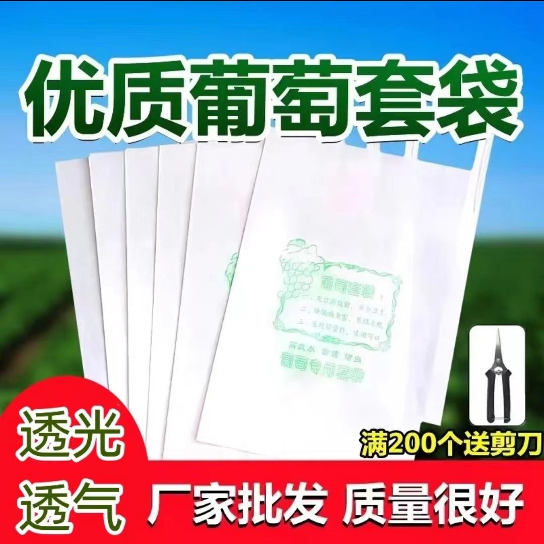 葡萄专用套袋葡萄袋子葡萄果袋纸袋防虫防鸟耐用杨桃袋水晶提子袋 到手价¥3.33