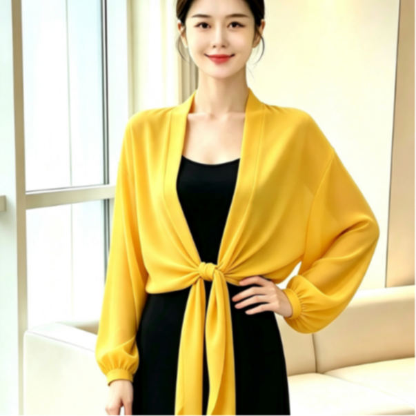 【素婉】2216款新中式复古气质车小衫中年女士绑带时尚外搭 到手价¥19.99