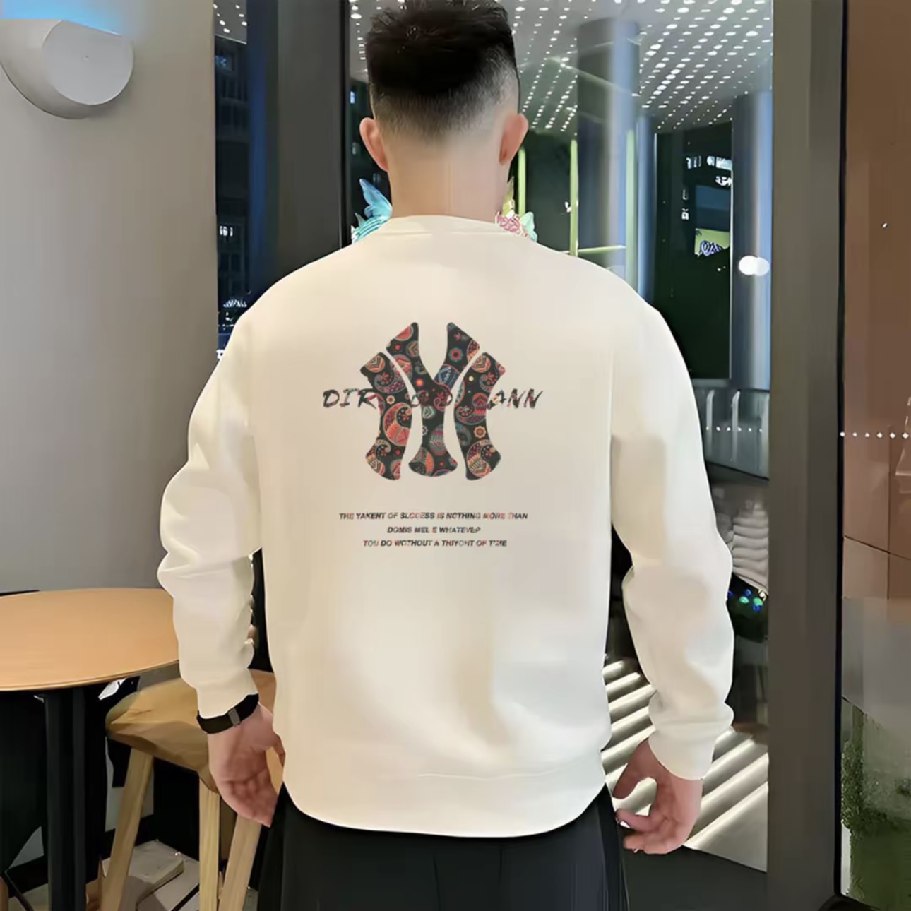 啄木鸟秋冬季新款卫衣男纯棉圆领长袖休闲高级感印花加绒潮款卫衣 到手价¥39.90