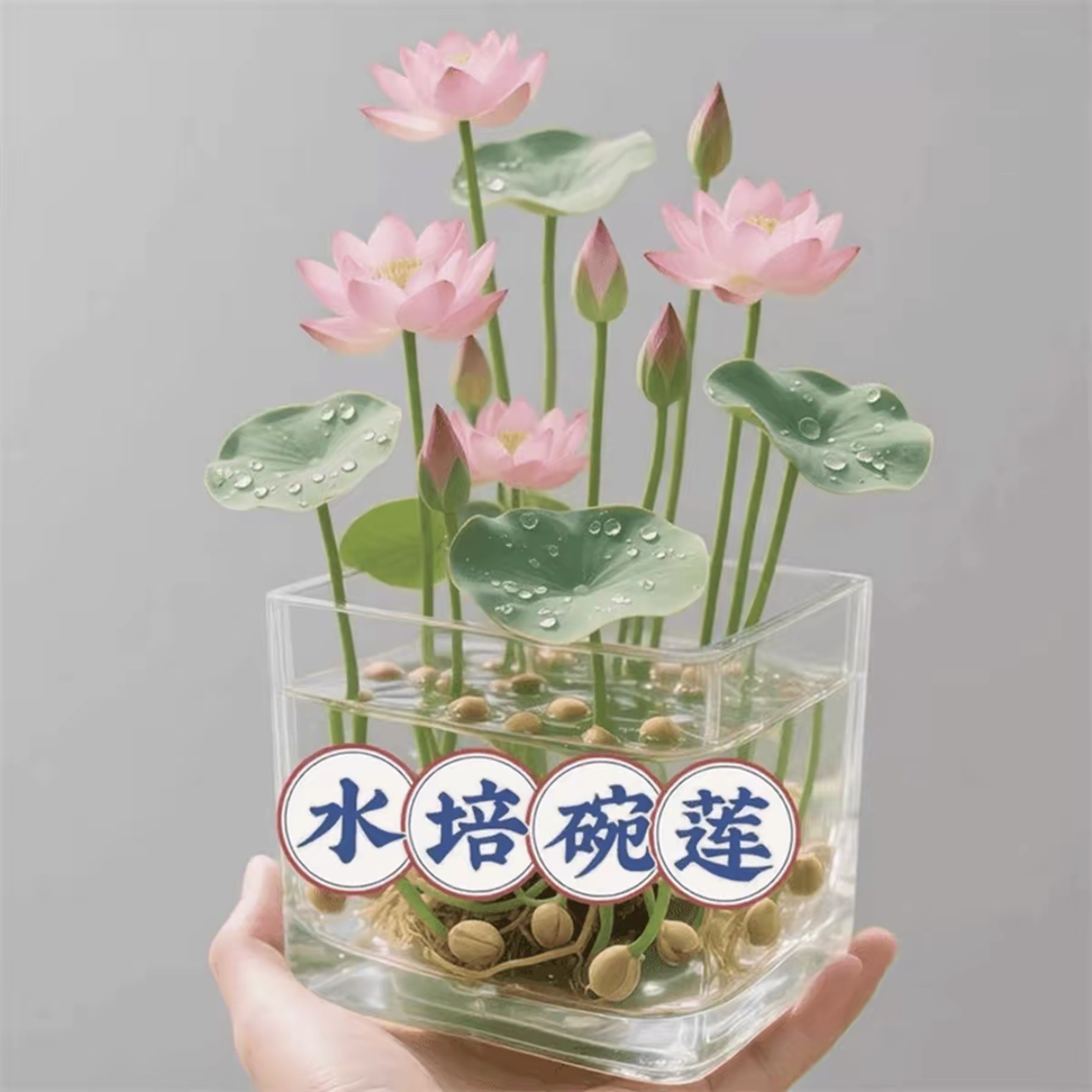 开口碗莲种子 盆栽水培碗莲睡莲四季室内水生荷花绿植花卉种子 到手价¥5.80