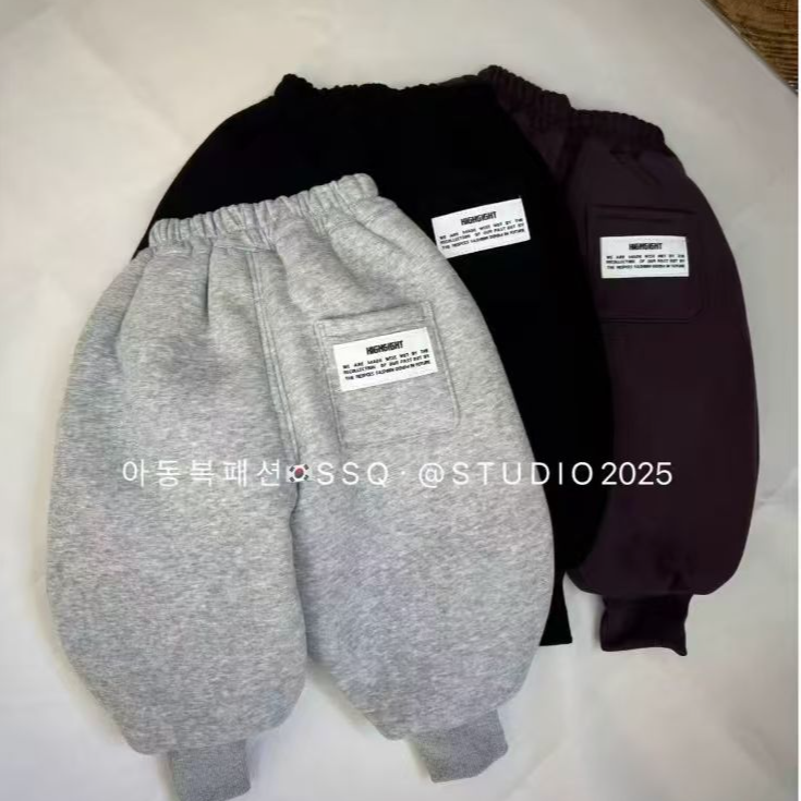【毛豆妈】字母标加厚加厚毛过冬韩系卫裤1570 到手价¥29.99