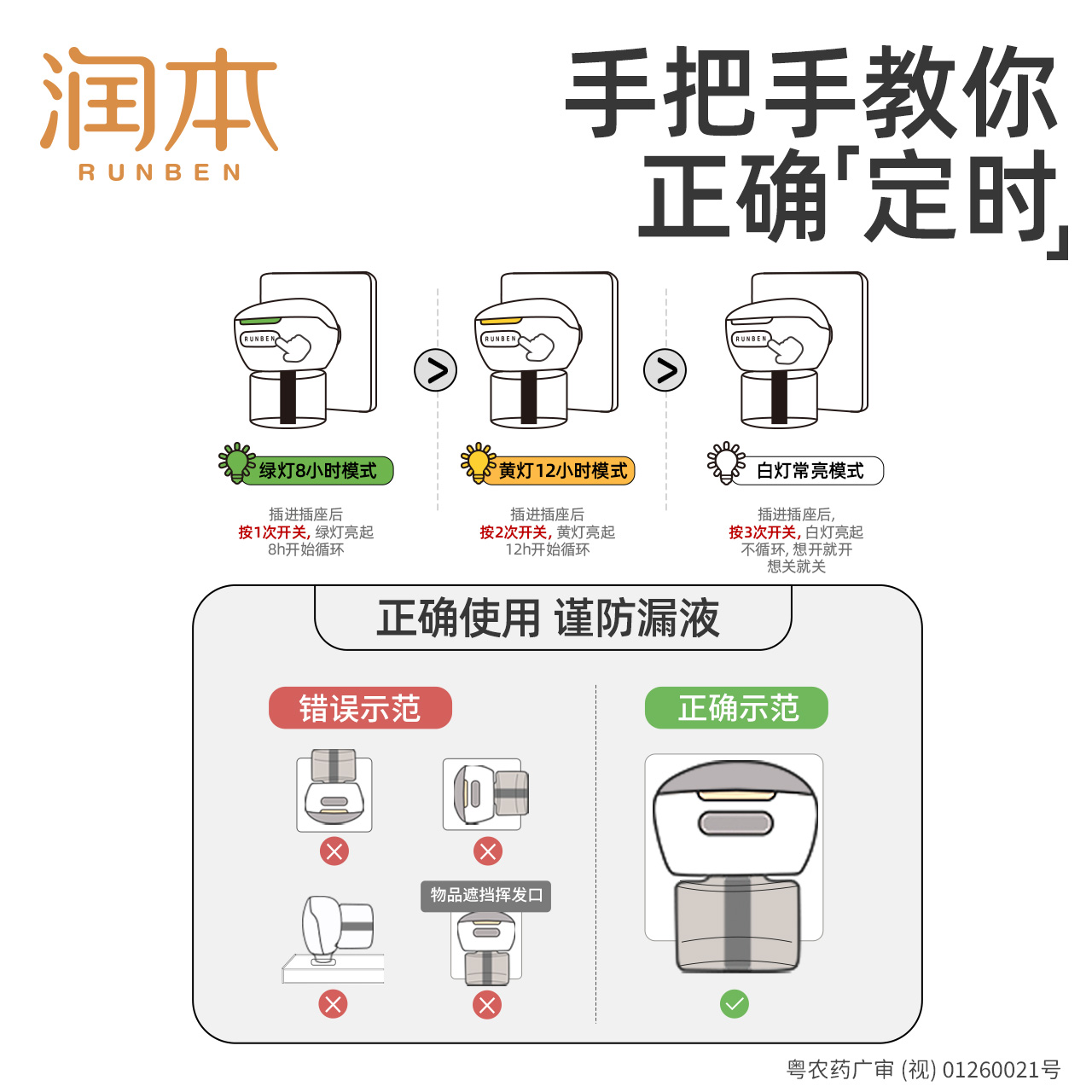 润本电热蚊香液（定时款）“A”级驱蚊力 进口溶剂 图片 8