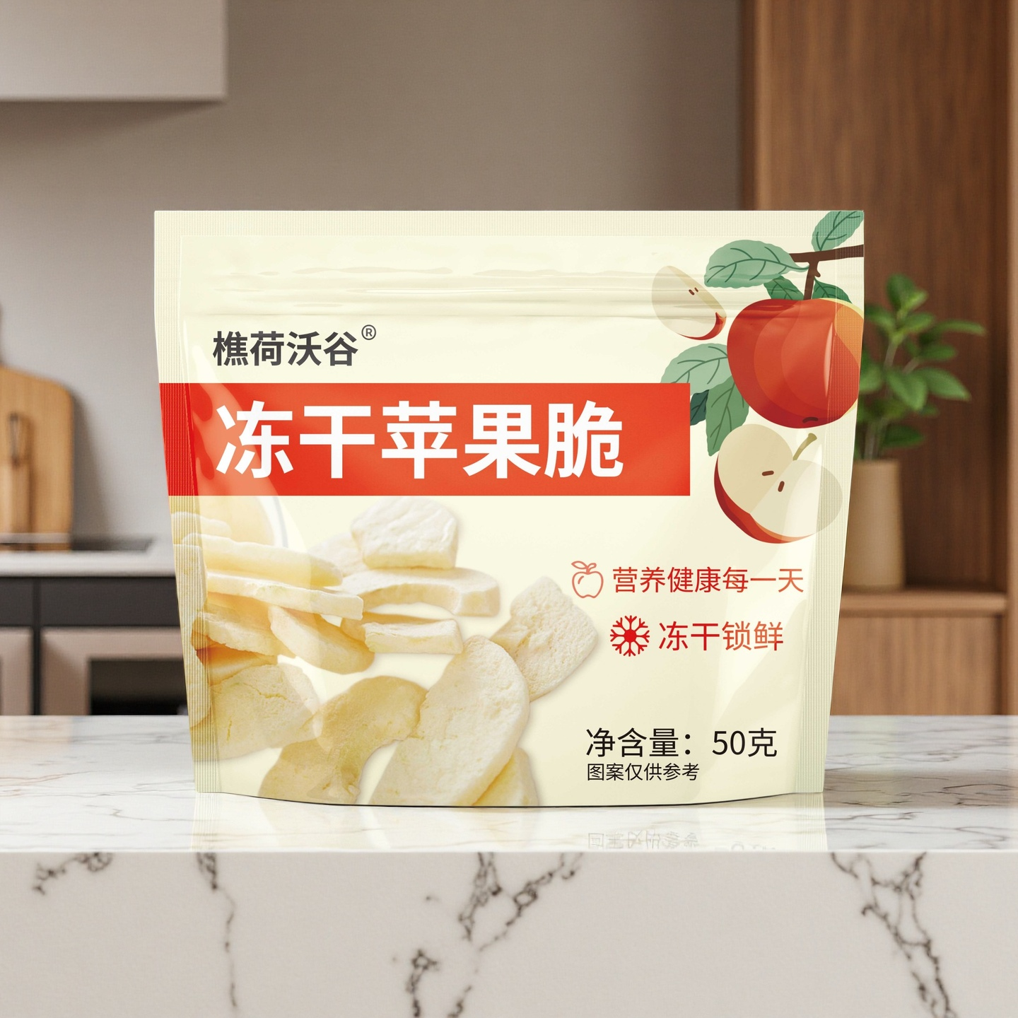 樵荷沃谷冻干苹果脆片50g 到手价¥29.90