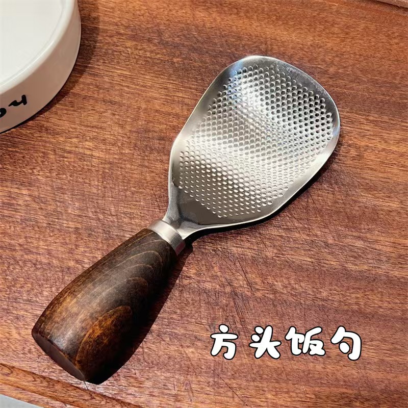 可立式实木手柄不锈钢米饭铲米饭勺 到手价¥15.90