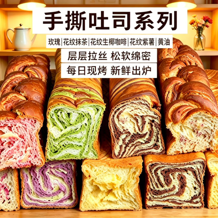 吐司面包手撕零食黄油吐司囤货必备零食蛋糕面包饱腹感 到手价¥19.90