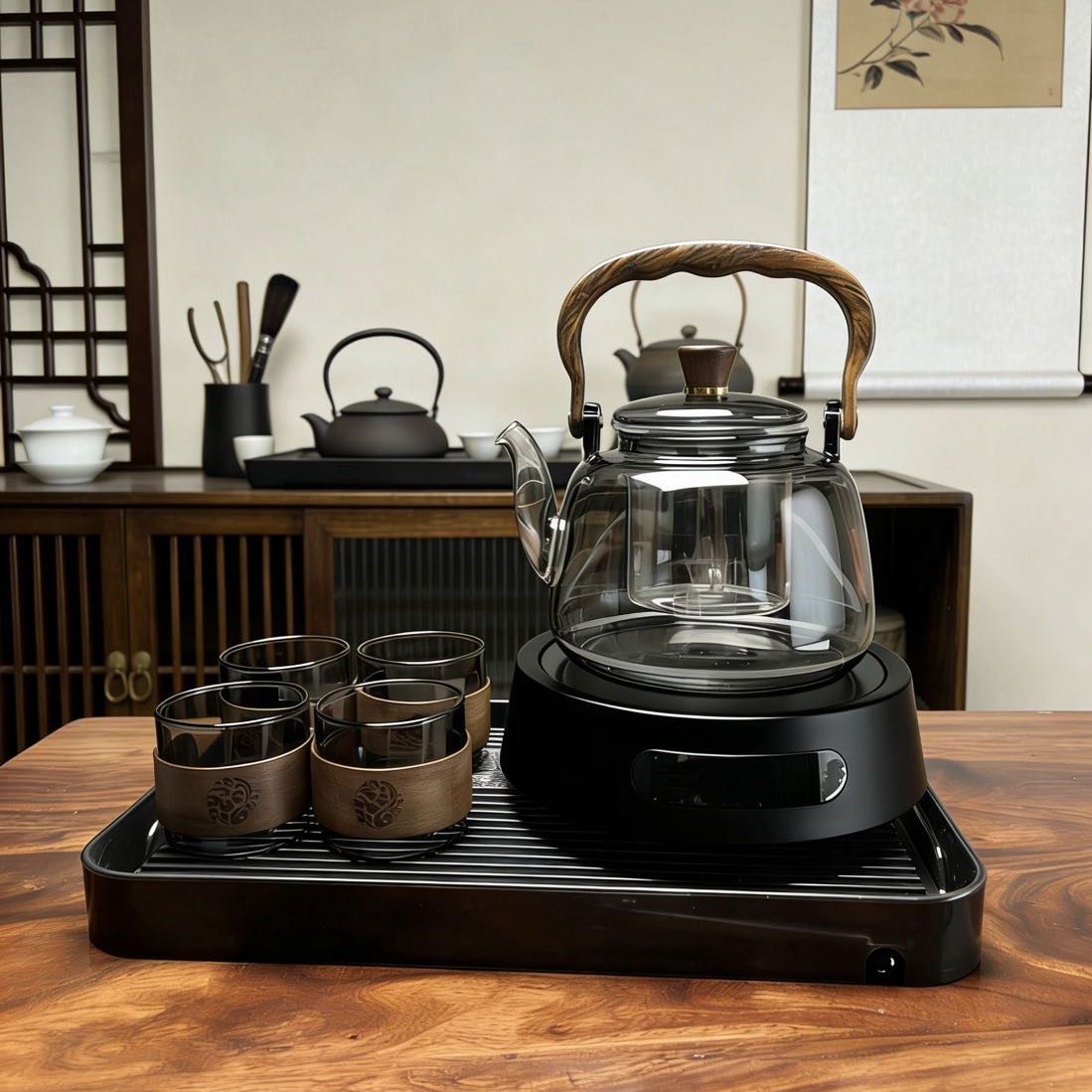 电陶炉1500W多功能煮茶器简约煮茶茶炉家用泡茶小型办公 到手价¥99.00