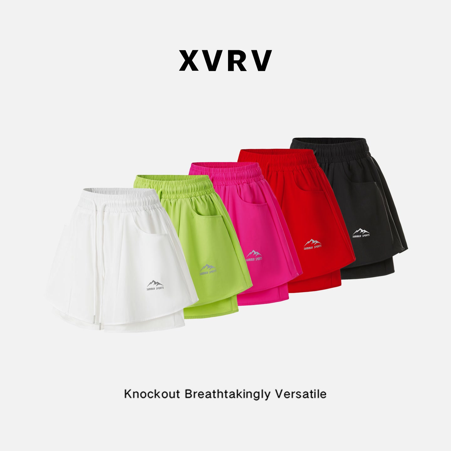 XVRV2026多巴胺活力运动跑步健身防走光高腰显瘦裤裙休闲薄款裙裤 到手价¥39.90