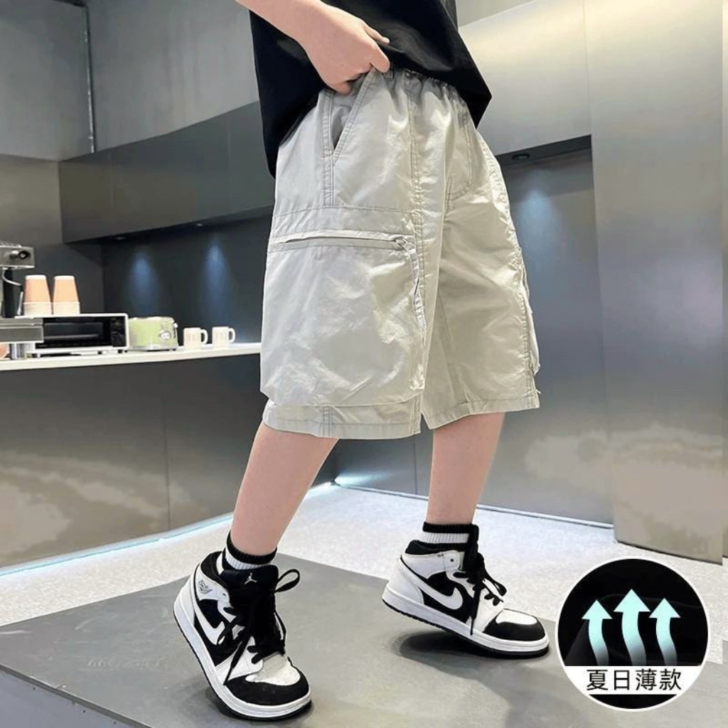 夏季爆款儿童男童中大速干免烫宽松工装短裤运动五分短裤6625 到手价¥16.90