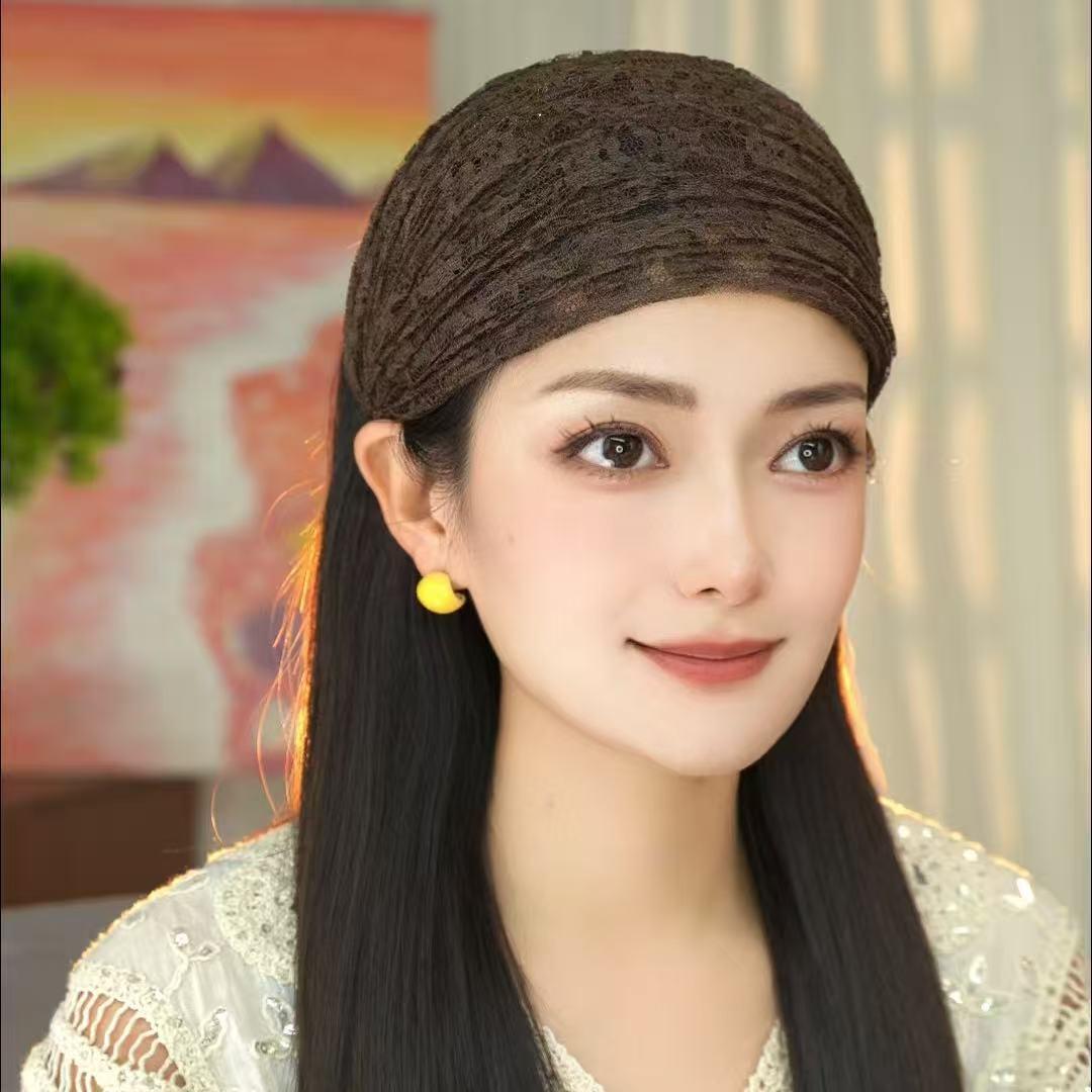 蕾丝宽边遮白发遮碎发发箍女款头箍发带洗脸外戴带齿防滑发卡发饰 到手价¥9.90