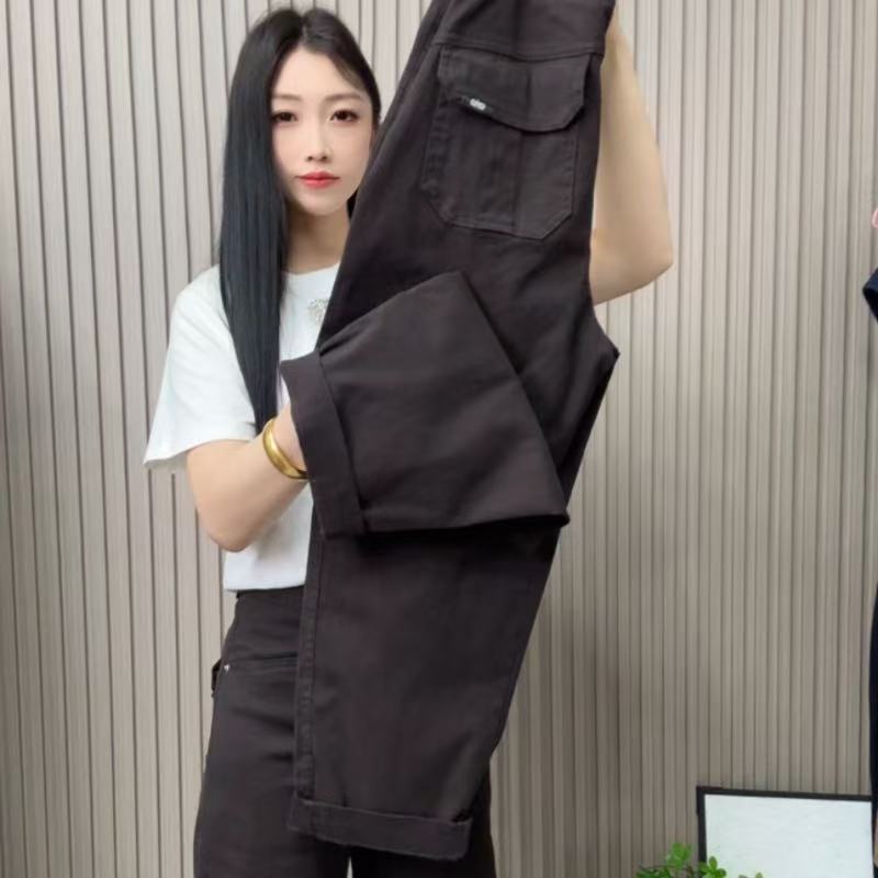 秋季新款厚款女九分水洗棉休闲裤小个子百搭高腰显瘦女直筒裤遮肉 到手价¥86.00