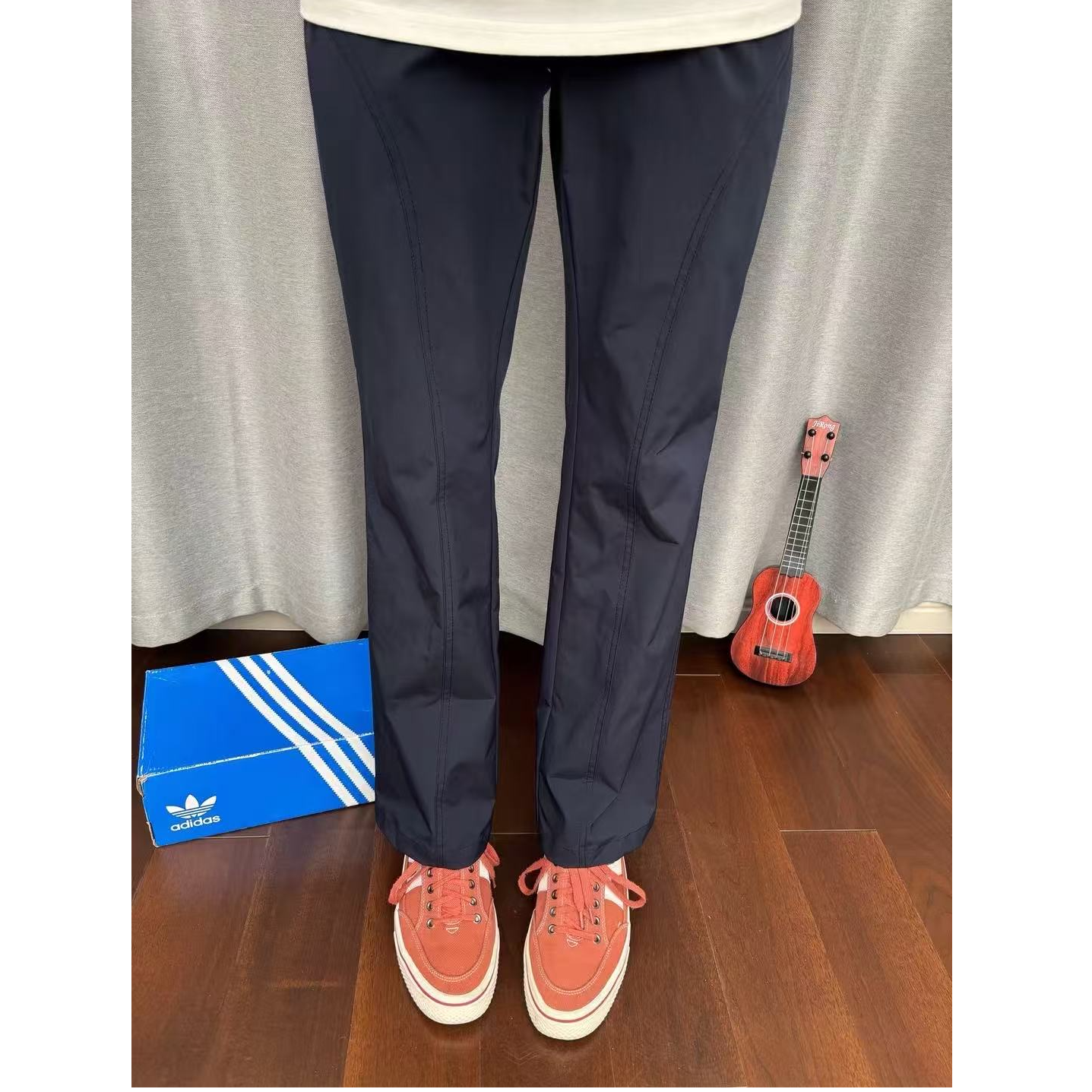 QUALCOMM夏季潮流新款休闲裤男美式户外运动裤显瘦乱帅微喇冲裤锋 到手价¥49.90