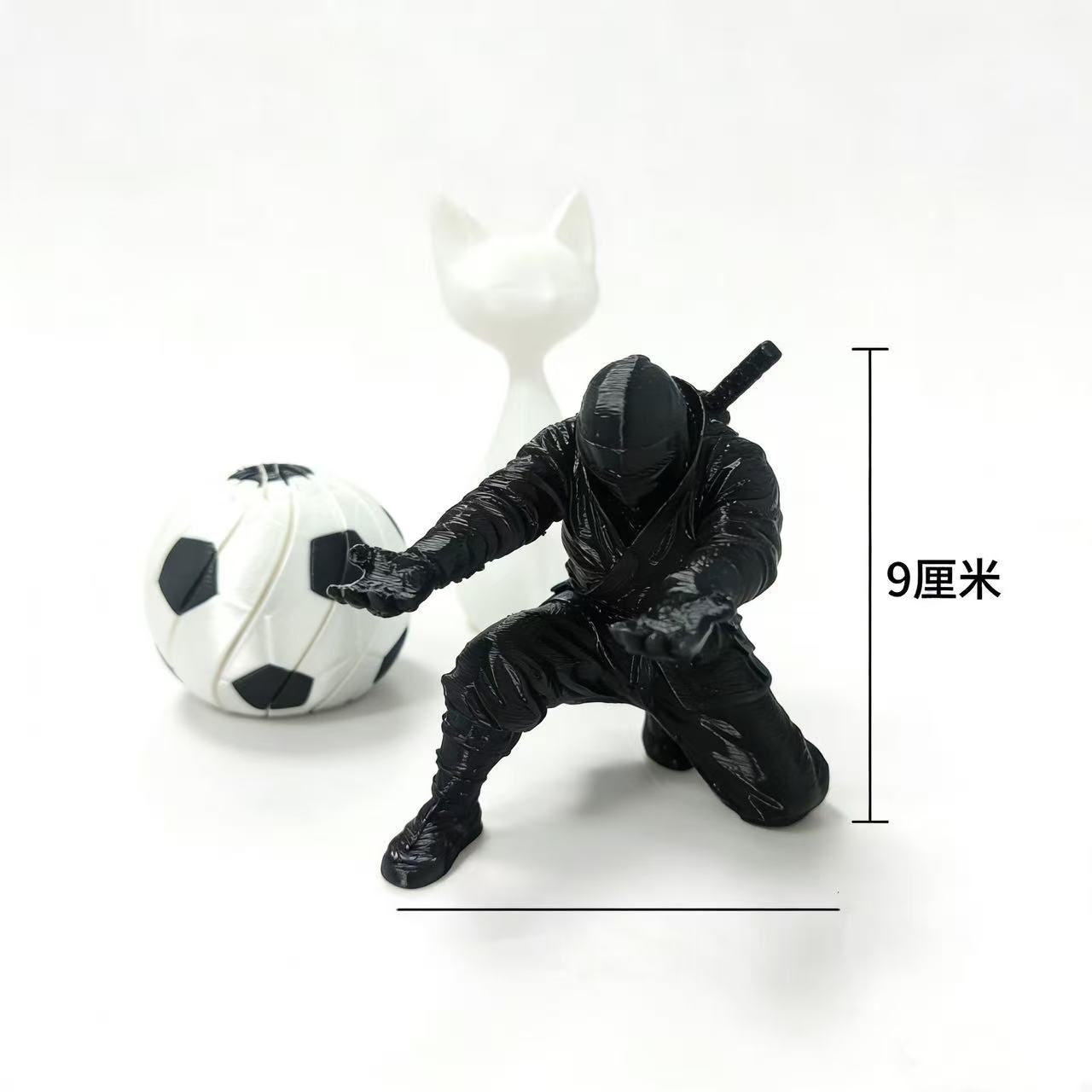 忍者笔筒3d打印桌面装饰摆件笔架/文具收纳个性创意桌面摆9厘米高 图片 6