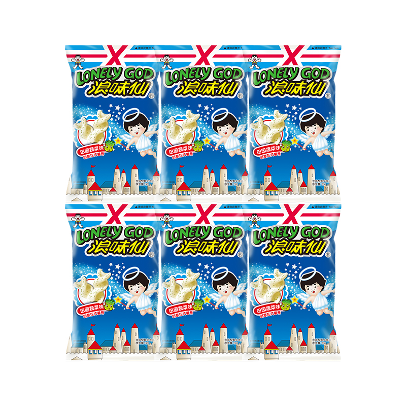 【8月底到期】旺旺 浪味仙30g*6包 蔬菜味零食浪味仙组合 nn 到手价¥9.90
