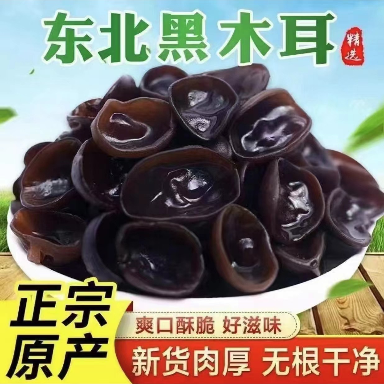 【郭飞飞双十一福利】东北头茬秋木耳 无根无沙 免摘 到手价¥19.90