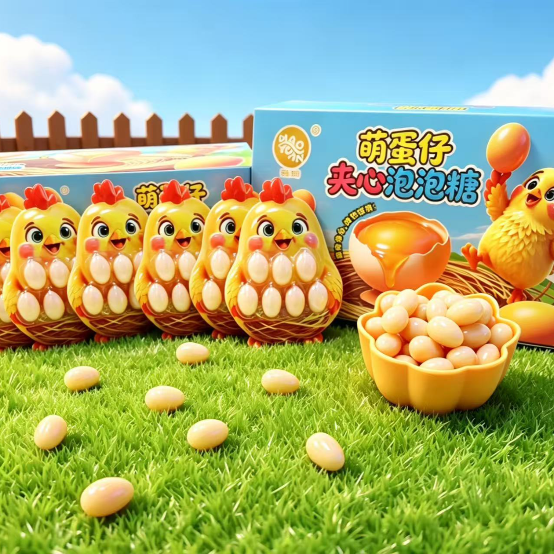 萌蛋仔趣味夹心果汁泡泡糖儿童学生解馋泡泡糖S 到手价¥3.99