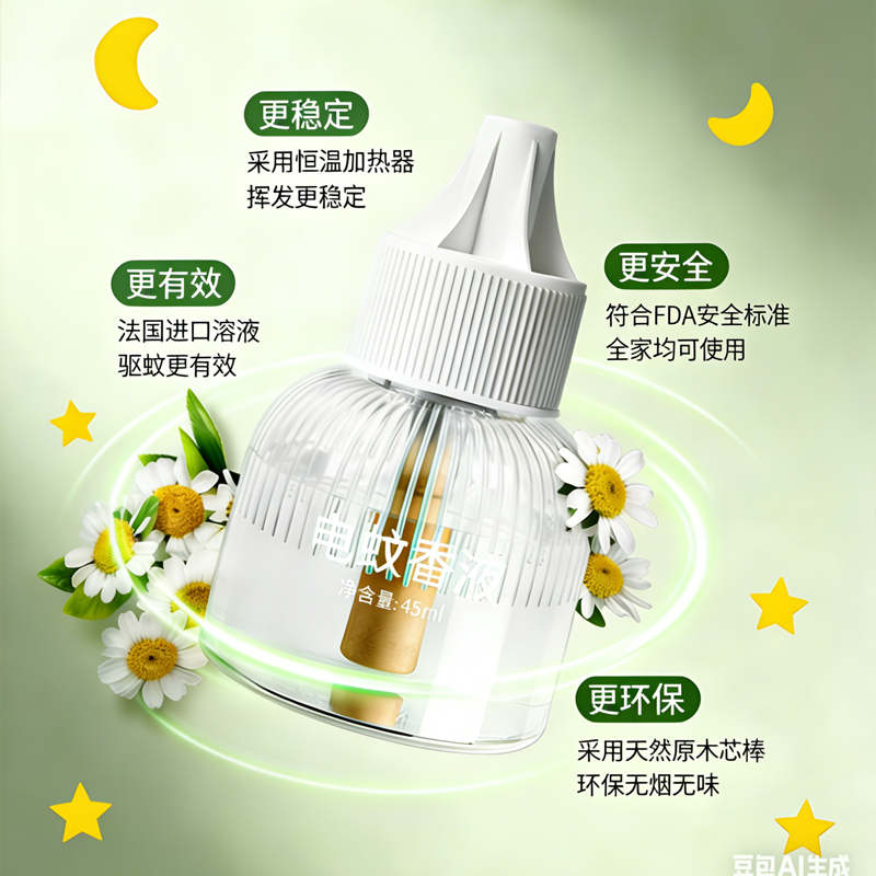 电蚊香液无味母蚊液官方旗舰店婴非无毒妇专用无味儿童防蚊孕 图片 3