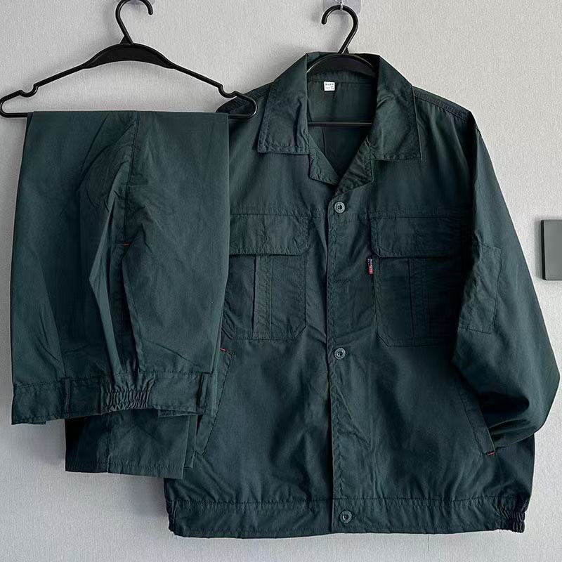 【防晒耐磨】夏季薄款工作服套装多口袋长袖透气防晒劳保服汽修 到手价¥49.90