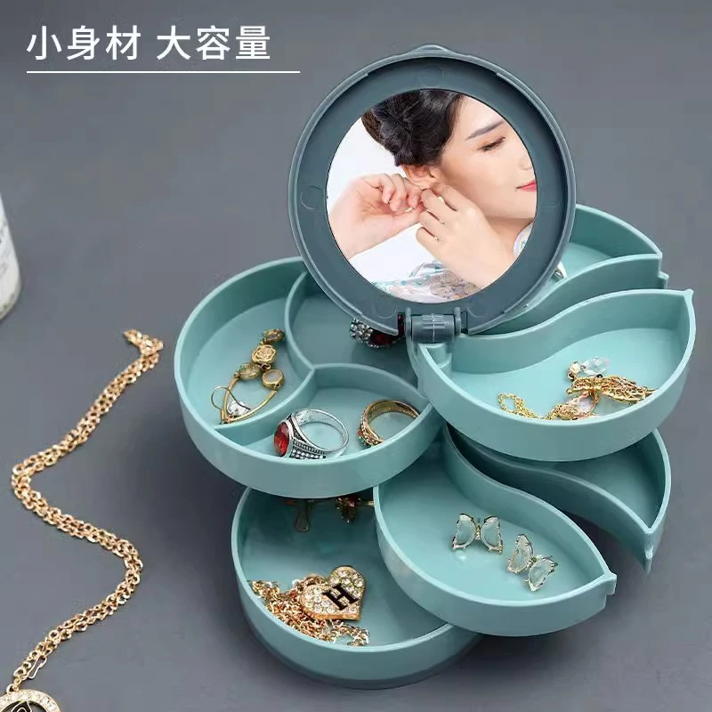 首饰收纳盒耳钉手镯耳饰收纳发饰精致盒饰简约防尘展示架 到手价¥29.90
