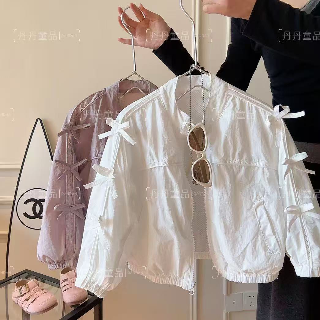 【丹丹】女童洋气防晒衣外套春夏新款中大童休闲拉链夹克衫 到手价¥29.90