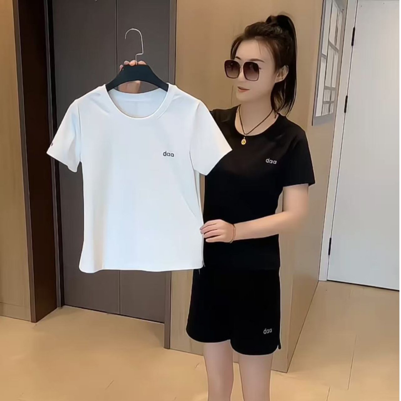 夏季运动套装女清凉速干舒适洋气休闲套装88901 到手价¥39.80