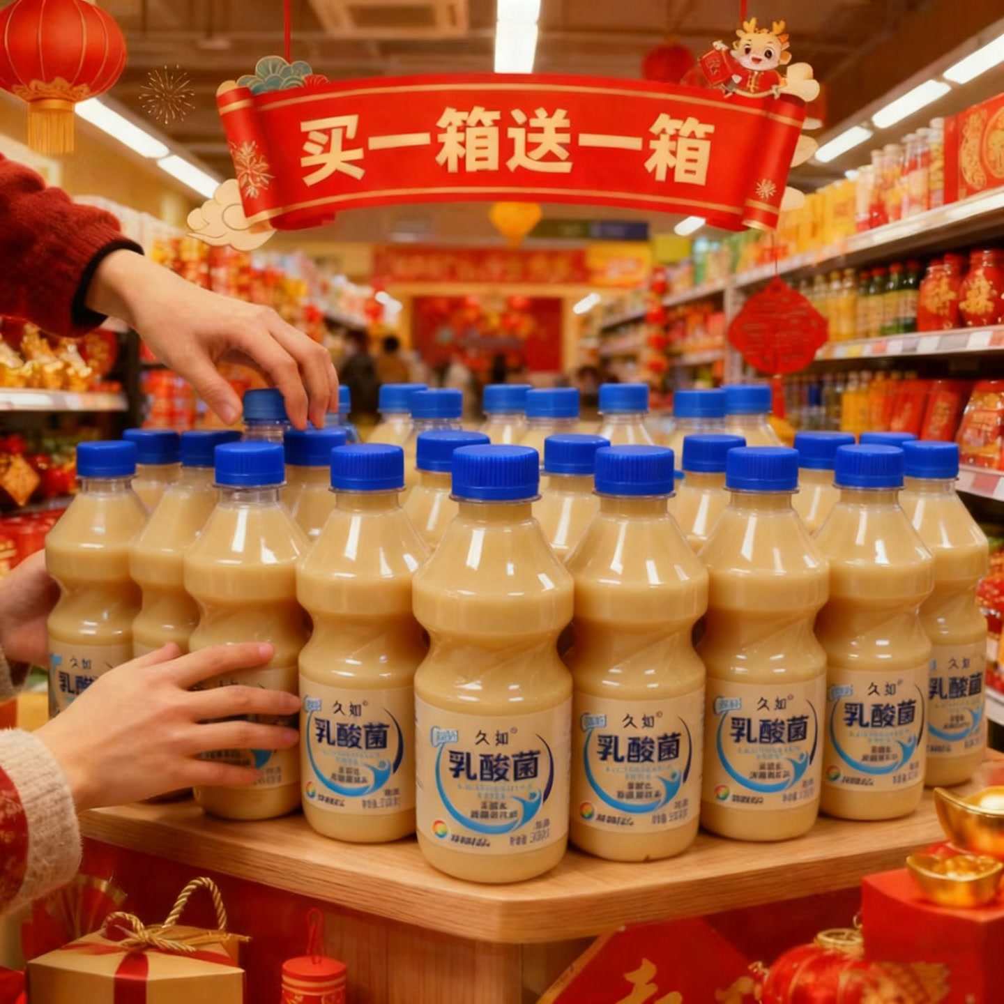 {特价福利}乳酸菌原味285ml/12瓶风味饮品整箱装营养益生菌饮品 到手价¥11.90