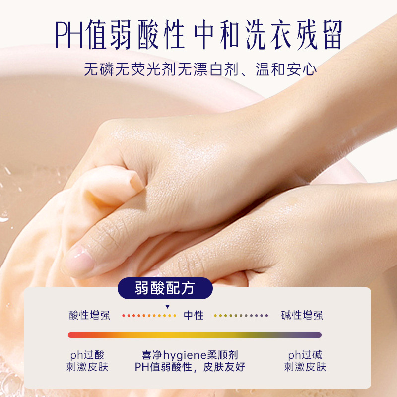 喜净Hygiene浓缩衣物柔顺剂防静电持久留香大桶装 图片 6