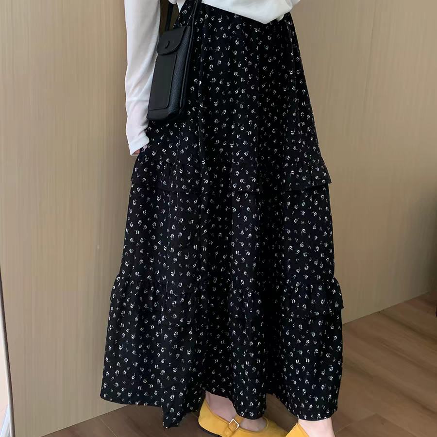 【两色三个裙长】温柔半身裙子女春夏款碎花中长款裙2026高腰显瘦 到手价¥39.99