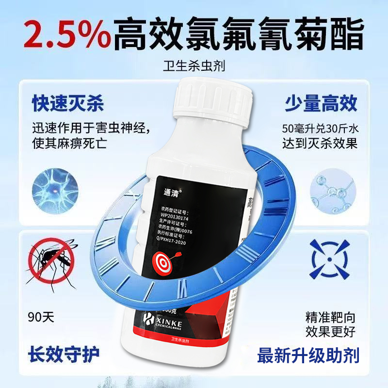 升级款正品高效氯氟氰菊酯地上地下虫卵放灭一体卫生杀虫剂防虫 图片 4