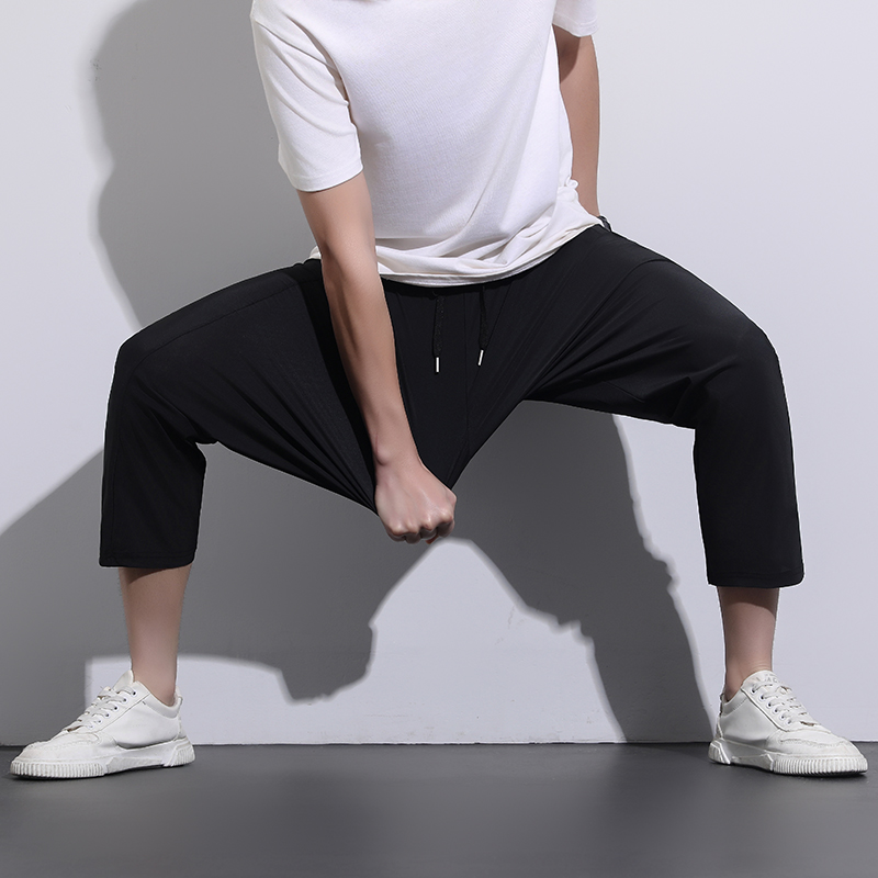 【发货快】夏季拉链冰丝速干裤子户外男女款2026薄款宽松休闲运动 图片 3