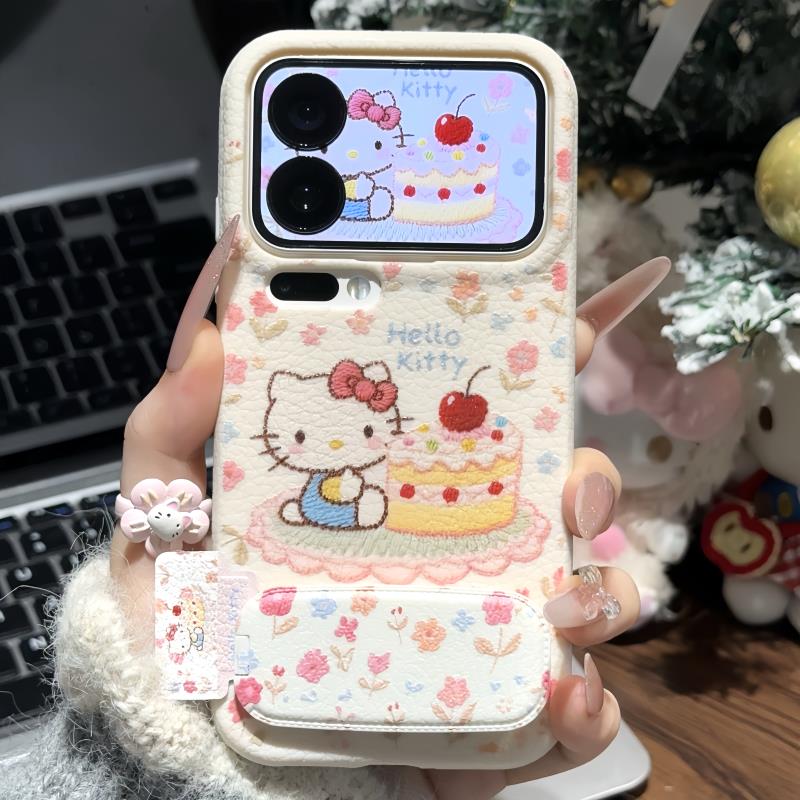 花花蛋糕kitty支架适用苹果17/16promax手机壳华为vivoppo小米15 到手价¥5.80