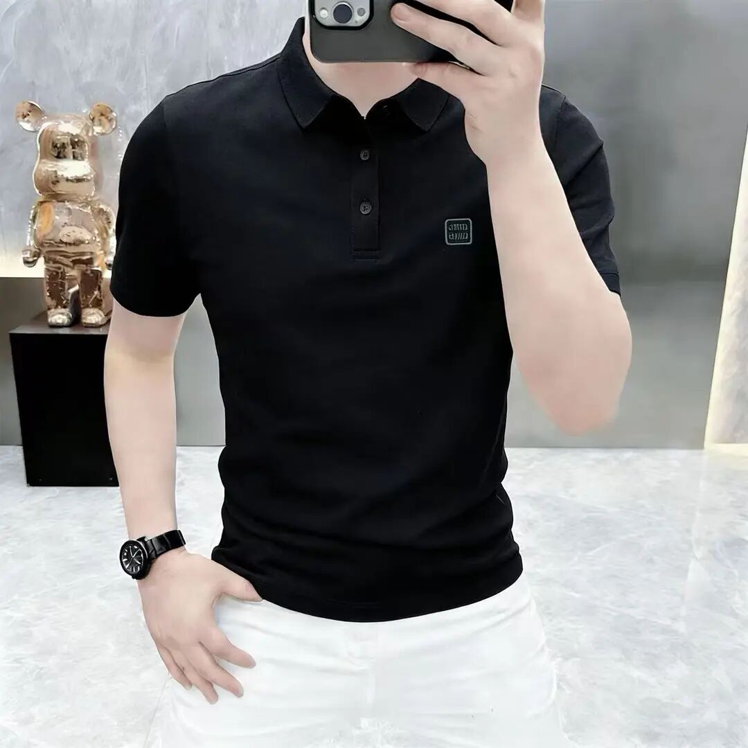 高档轻奢短袖polo衫男夏季翻领时尚休闲帅气百搭男装半袖体恤 到手价¥49.90