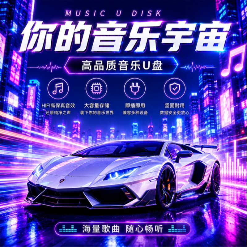 u盘音乐车载2026新歌流行歌曲车载u盘 到手价¥35.90