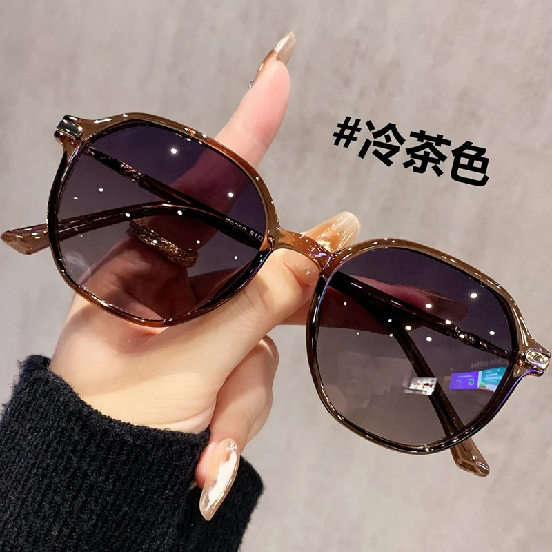 韩系大框茶色墨镜女2026新款高级感大脸显瘦防紫外线防晒太阳眼镜 到手价¥39.90