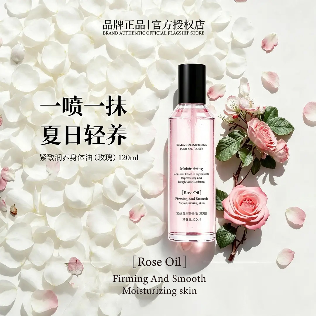 【官方旗舰店】玫瑰香氛身体油补水保湿滋润嫩肤持久留香清爽养肤 到手价¥5.90