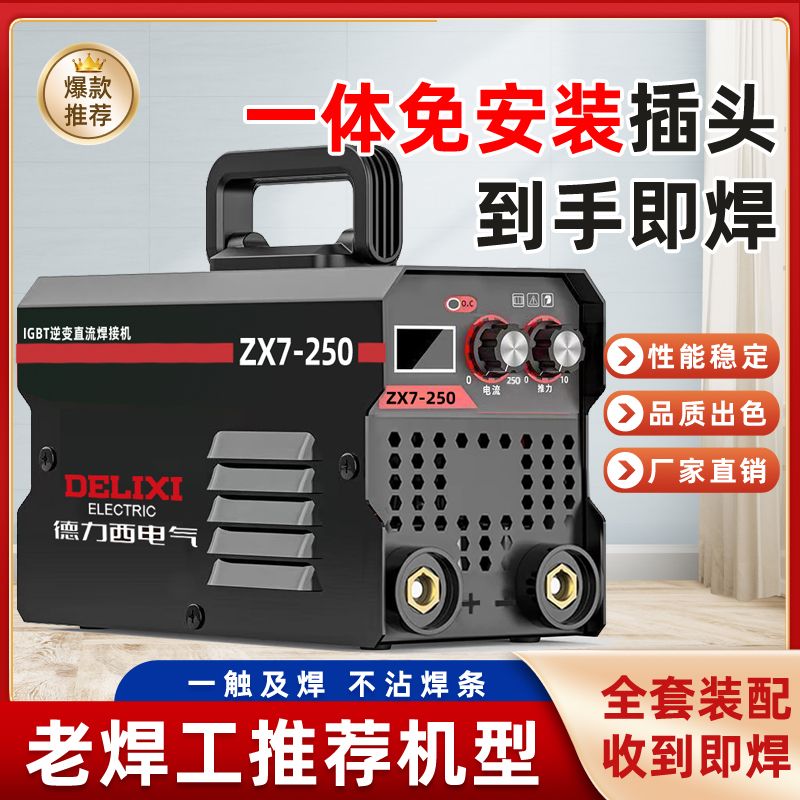 【德力西正品】便携式250小型迷你电焊机220v家用款手工焊焊 到手价¥138.00