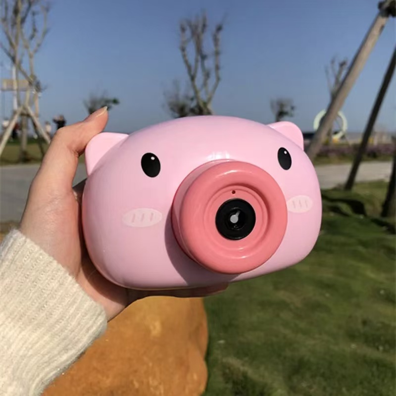JW新款音乐小猪相机泡泡机小黄鸭泡泡相机儿童玩具电动吹泡泡 到手价¥5.99