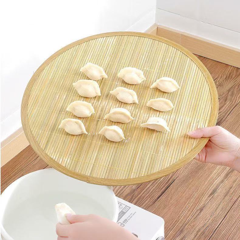 M【拍一发二】双面金属包边圆形家用仿竹木饺子帘盖帘 到手价¥9.99