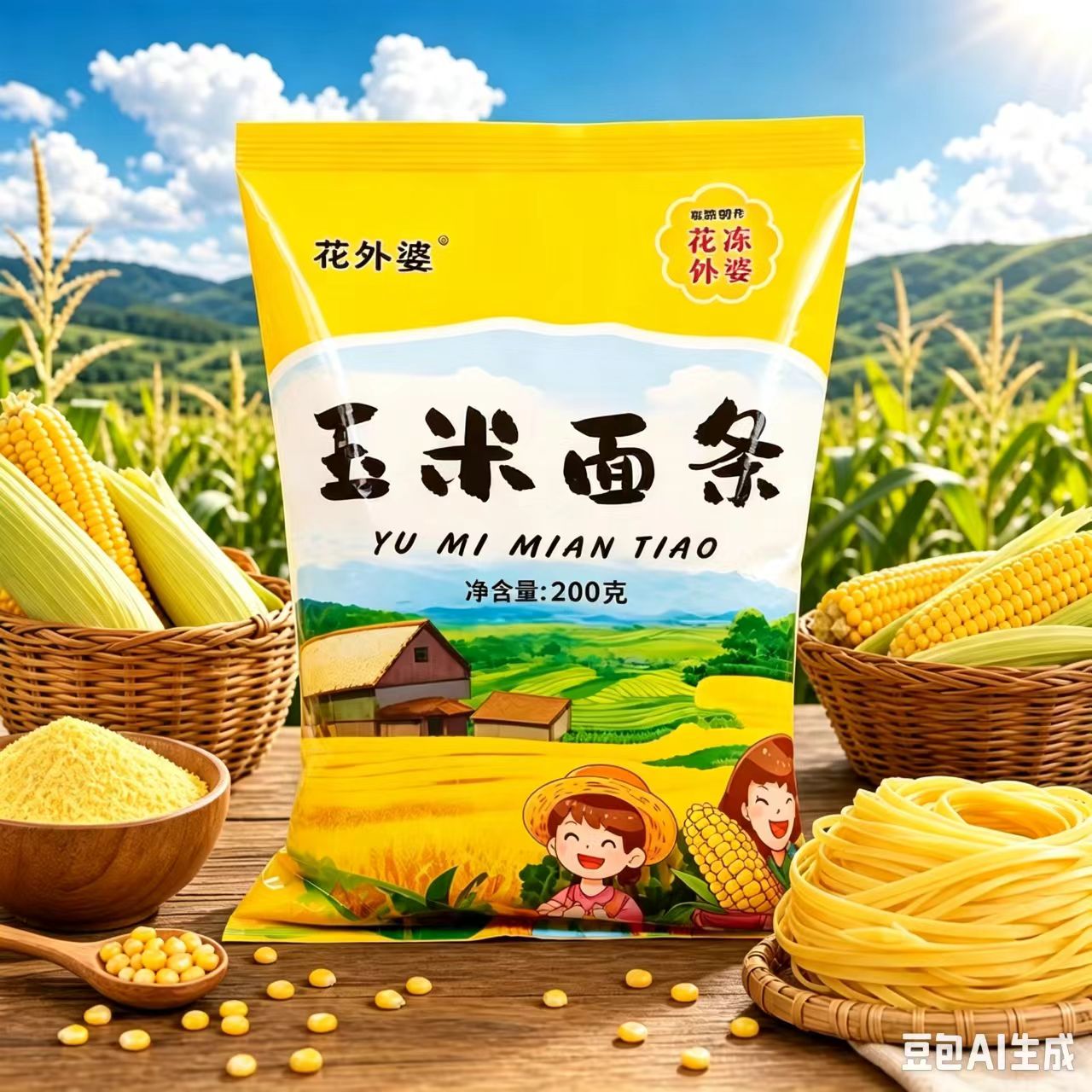 7T[9.9发8袋】黑龙江粗粮玉米面条东北特产 到手价¥9.99