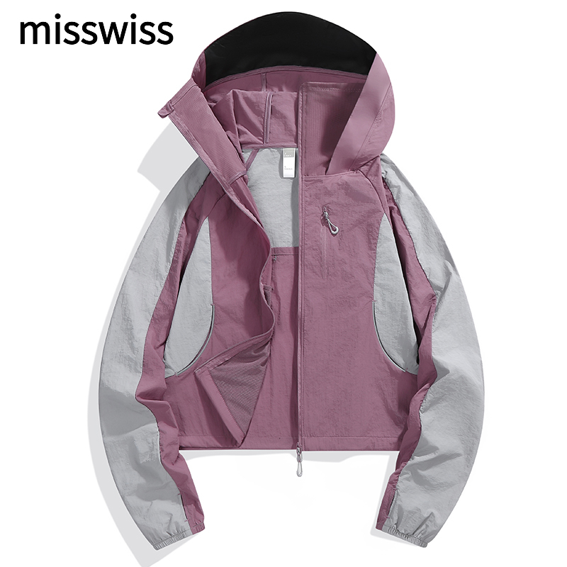 MISSWISS 新款防晒衣短款女士夏季轻薄透气户外骑行遮阳防紫外线 到手价¥99.00