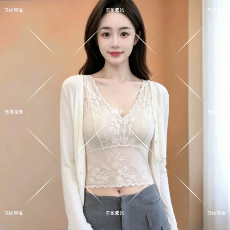 苏维服饰春夏新款蕾丝美背吊带背心女薄款内搭舒适百搭2101 到手价¥59.90