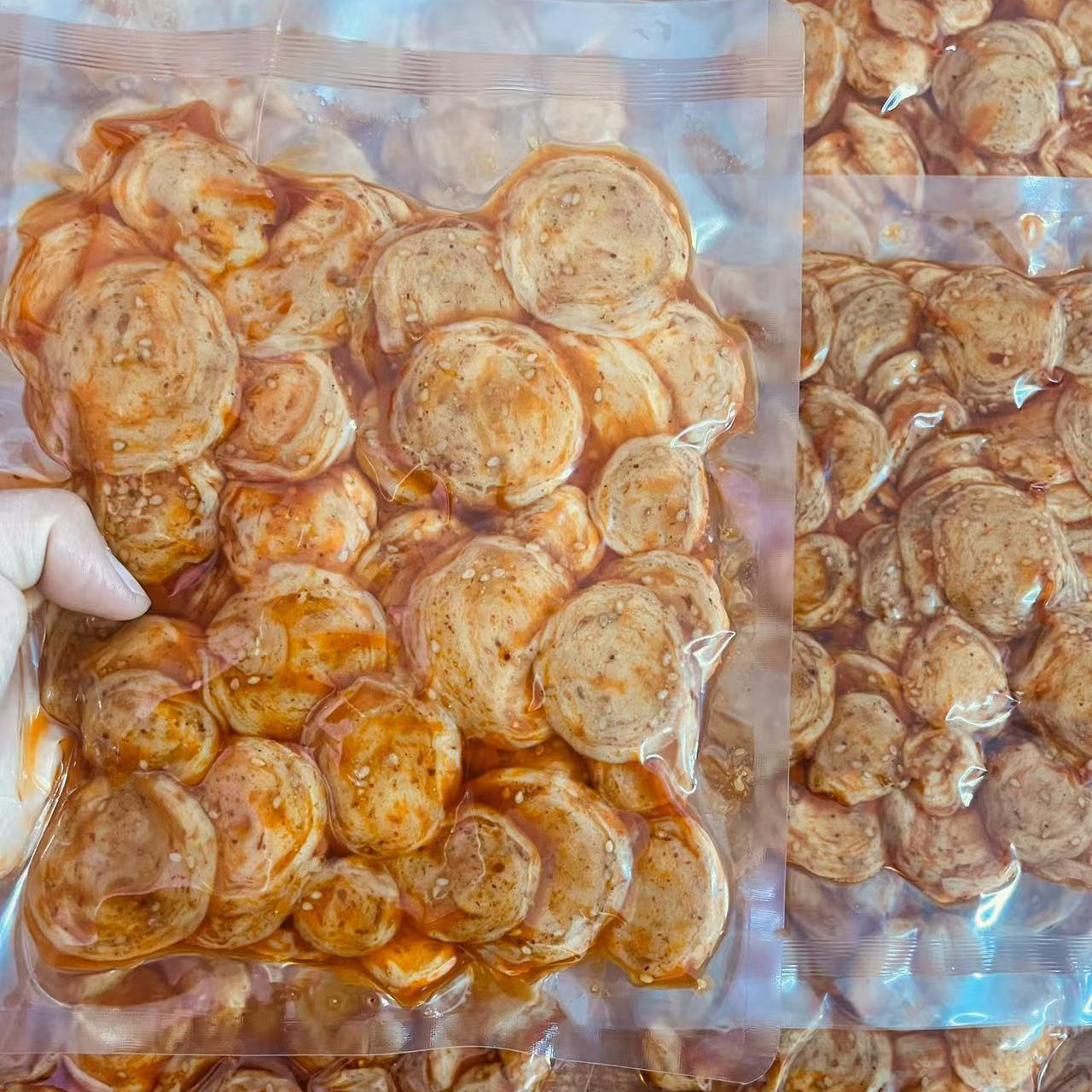 【125克X4袋】烤面筋圈解馋小零食手工面筋片夜宵追剧休闲食品Z 到手价¥13.90