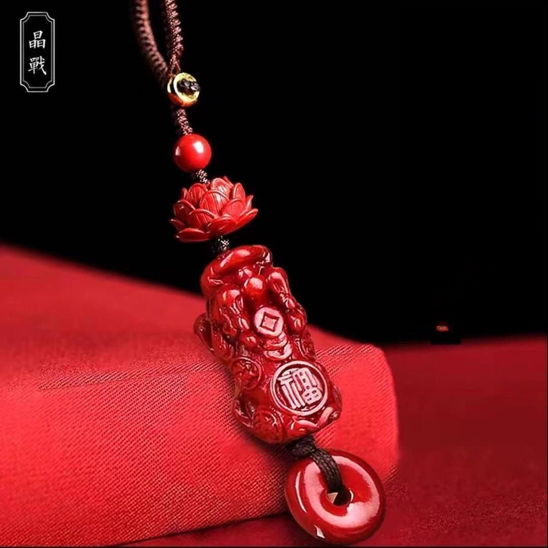 【百福堂】2026马年本命年莲花貔貅扣男女款汽车挂件 到手价¥9.90