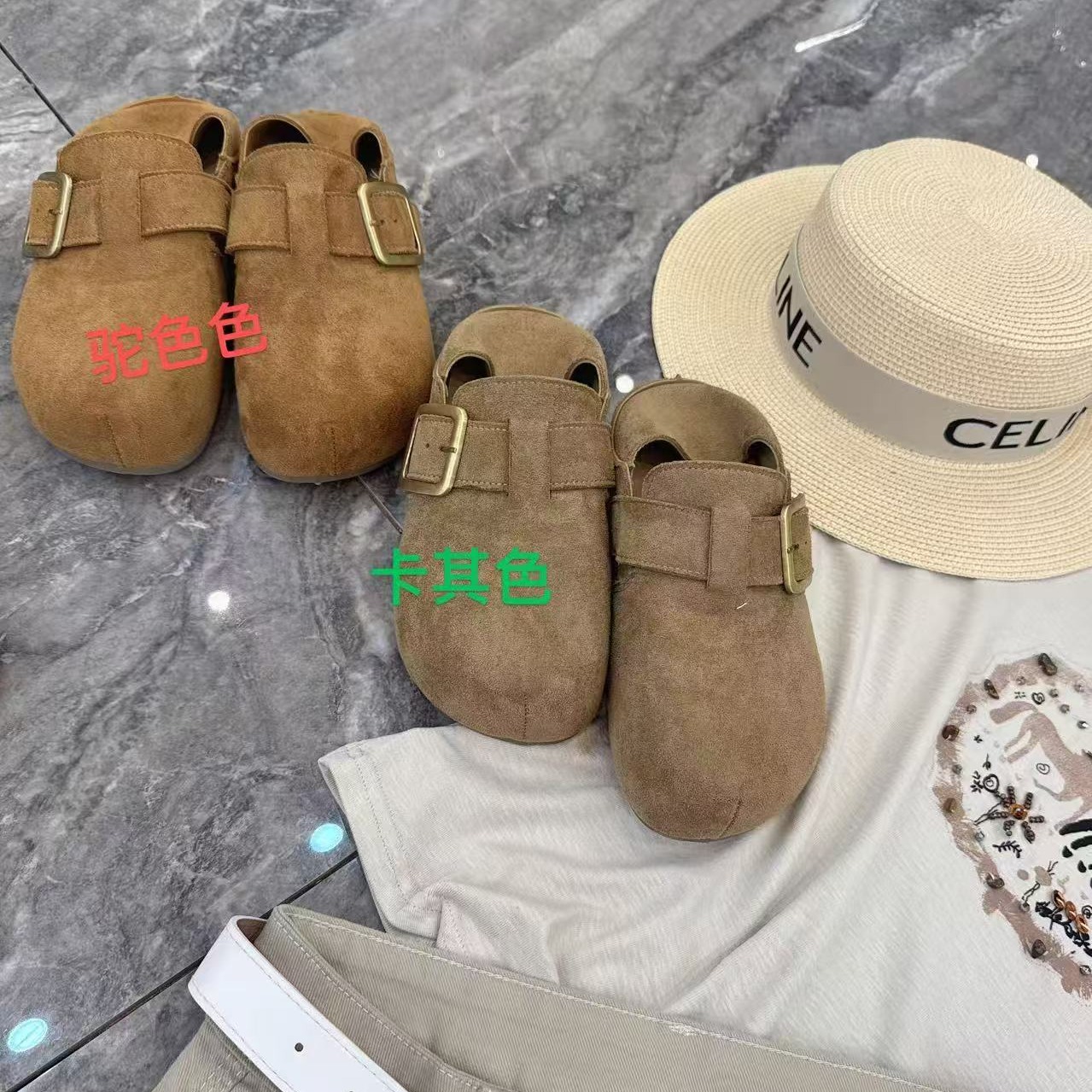 (小丹专属)A55-2厚底两穿勃肯鞋 到手价¥39.90