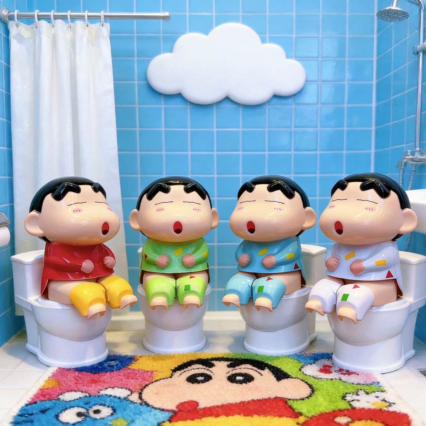 LC新款蜡笔小新马桶尿尿喷水解压玩具整蛊水枪恶搞盲盒潮玩创意手 到手价¥9.99