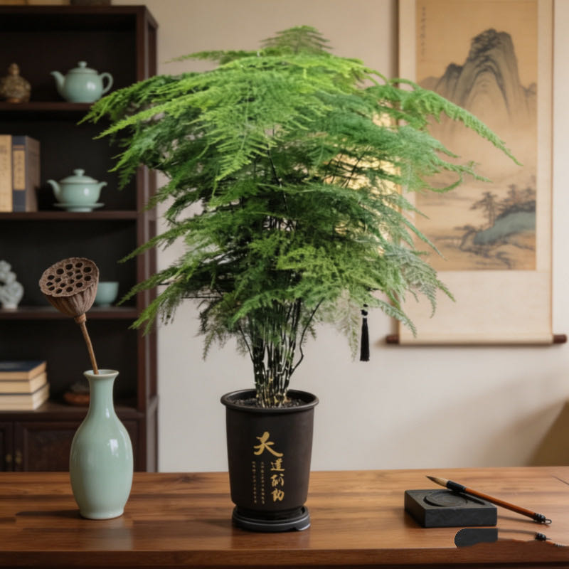 铁杆大文竹盆栽室内客厅办公室绿植花卉四季常青好养基地直发 到手价¥26.80