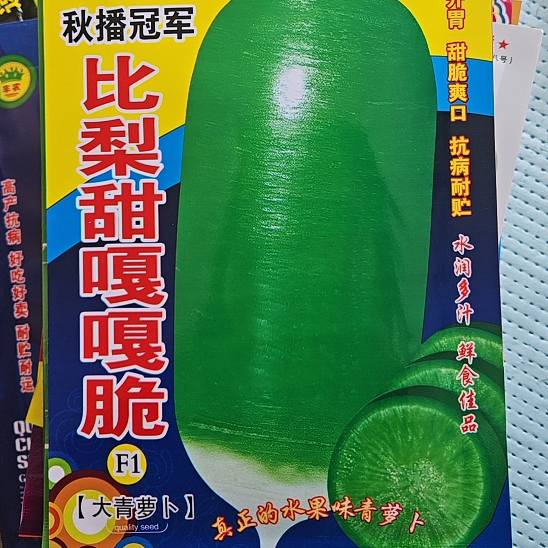 秋播冠军嘎嘎脆比梨甜大青萝卜种子 到手价¥11.80